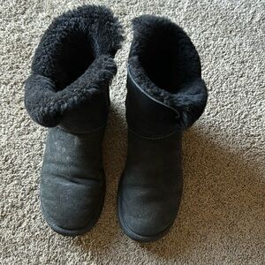 UGG sheepskin lining and genuine leather upper boots.